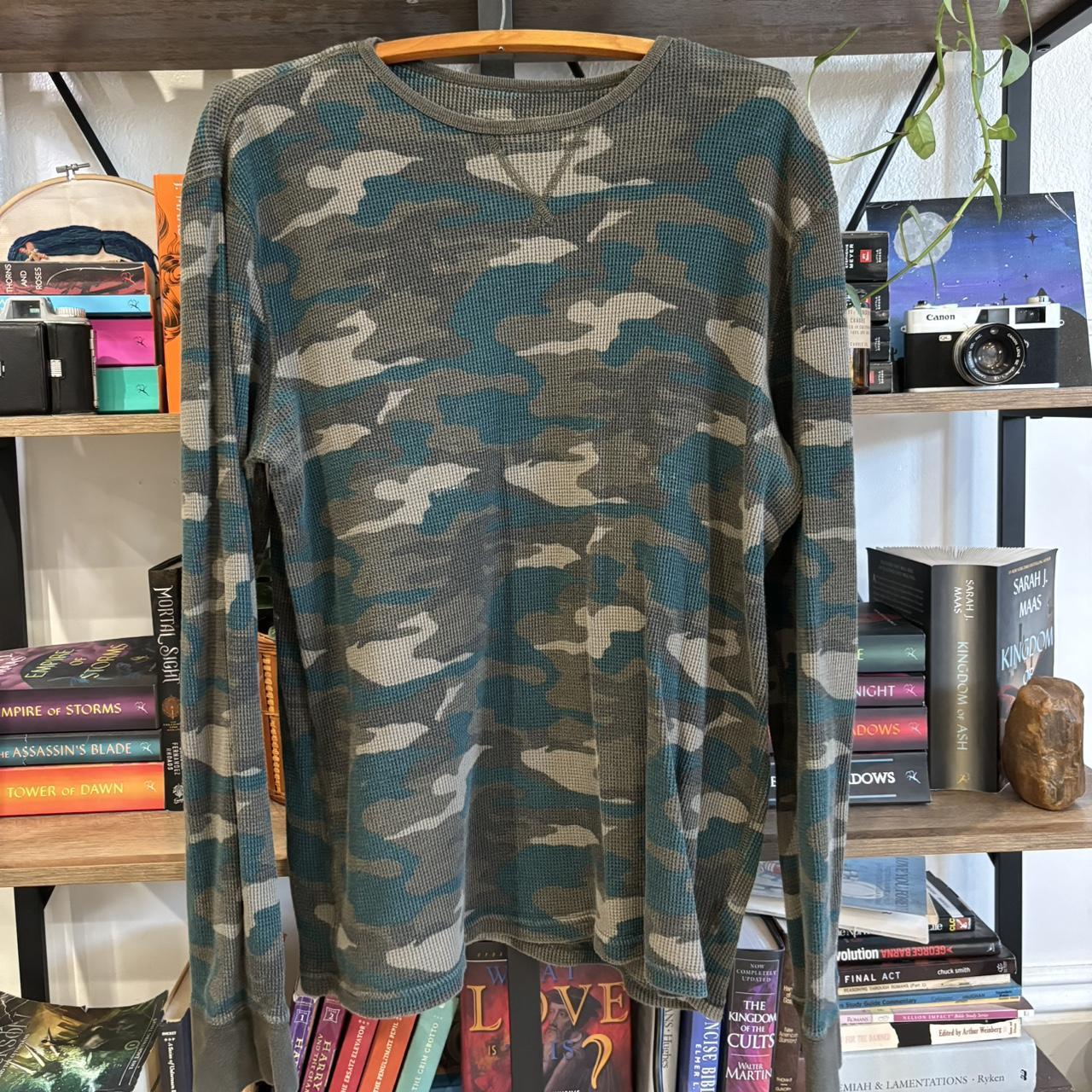 Y2K Mossimo Camo Thermal long sleeve In great... Depop
