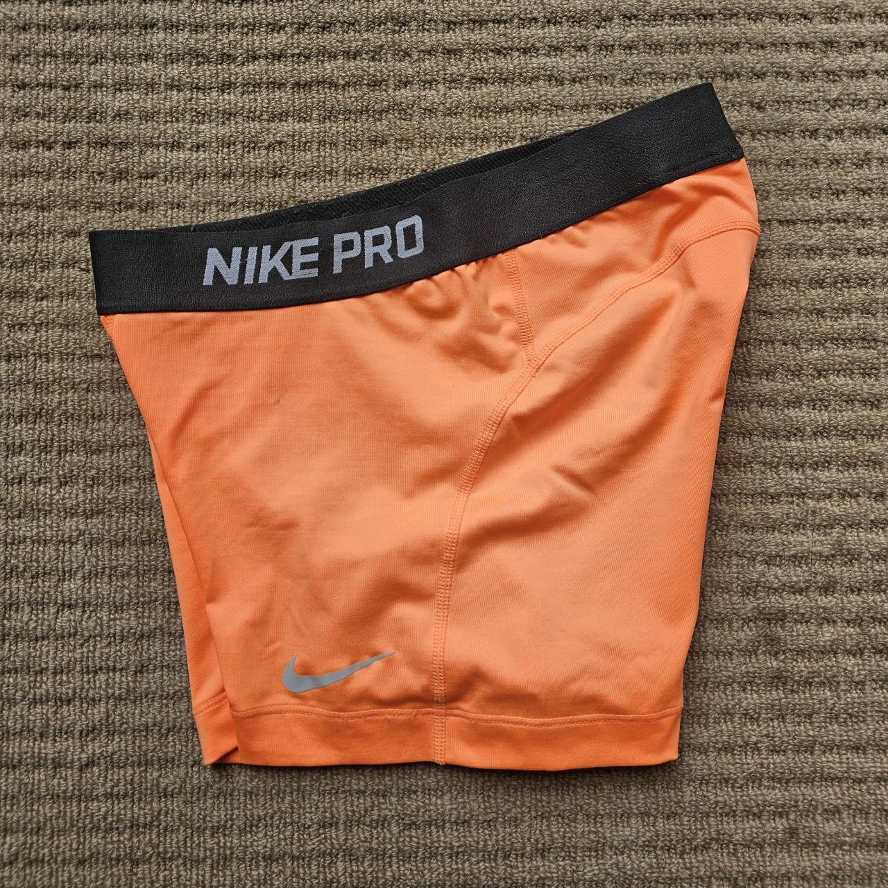 Nike Pro 3 Shorts Fluoro Orange 🍊 Sz M Medium Fits Depop 9092