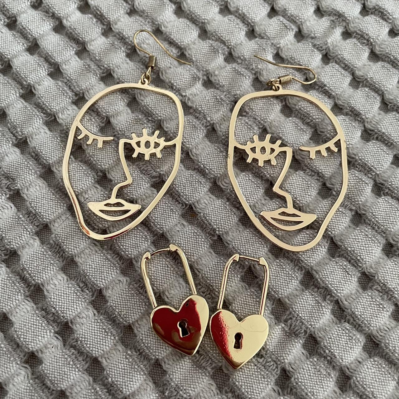 Face earrings h&m hotsell