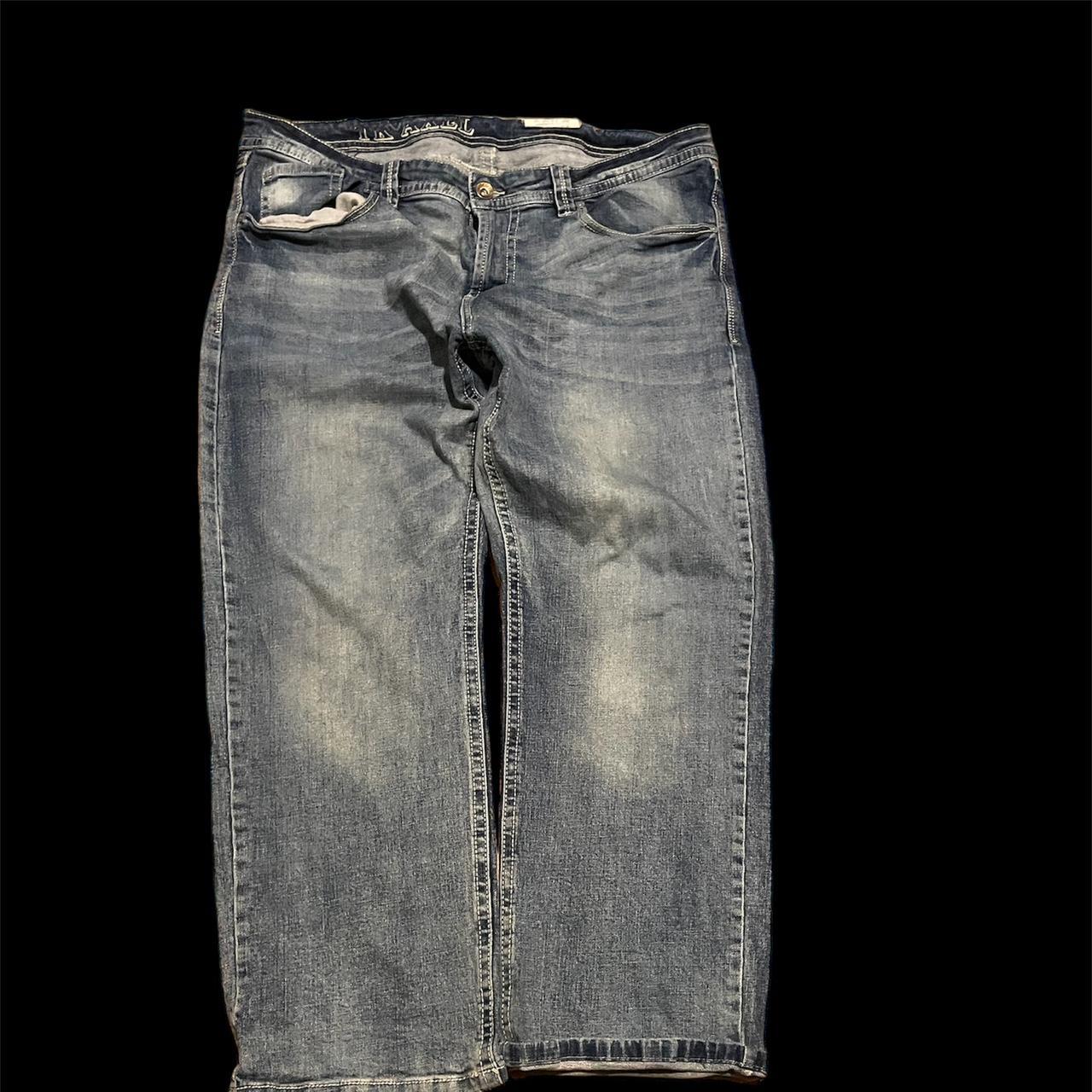 Y2K jeans with backpocket designs... - Depop