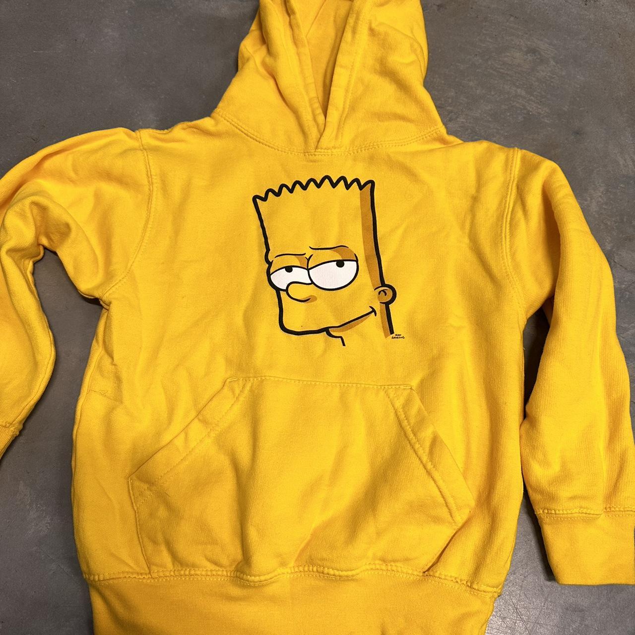 Yellow, Bart, Simpson, kids, sweatshirt, size small - Depop