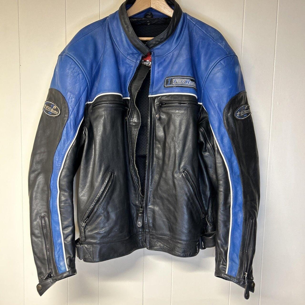 First racing leather motorcycle jacket best sale