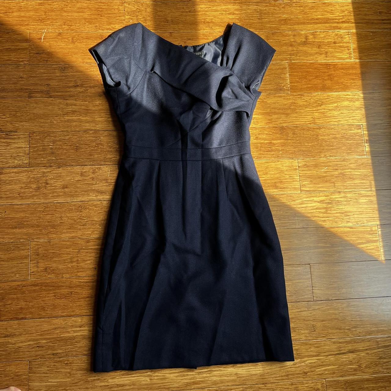 Navy blue J. Crew dress size 2 Depop