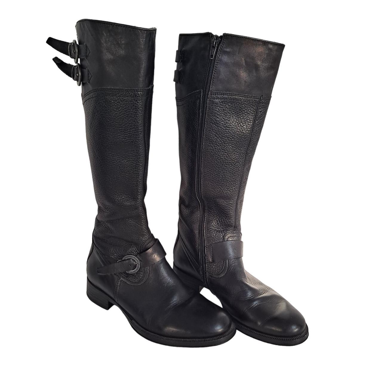 Black Aldo women s biker motorcycle knee high riding