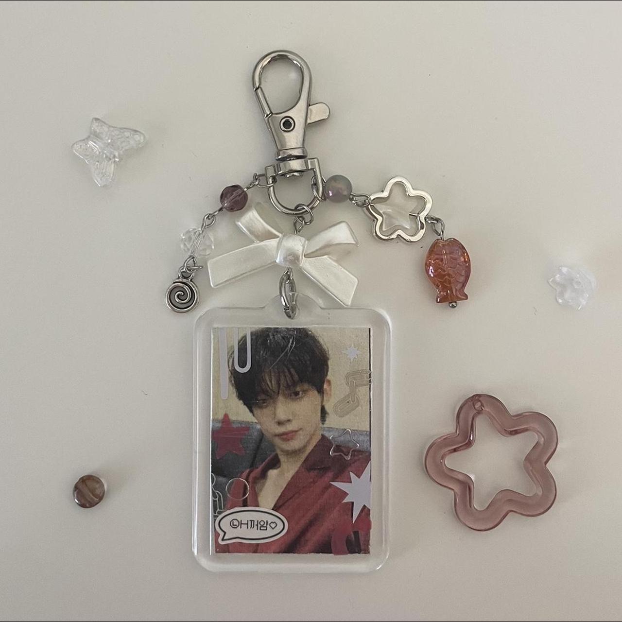 txt yeonjun beaded keychain yeonjun in a frame... - Depop