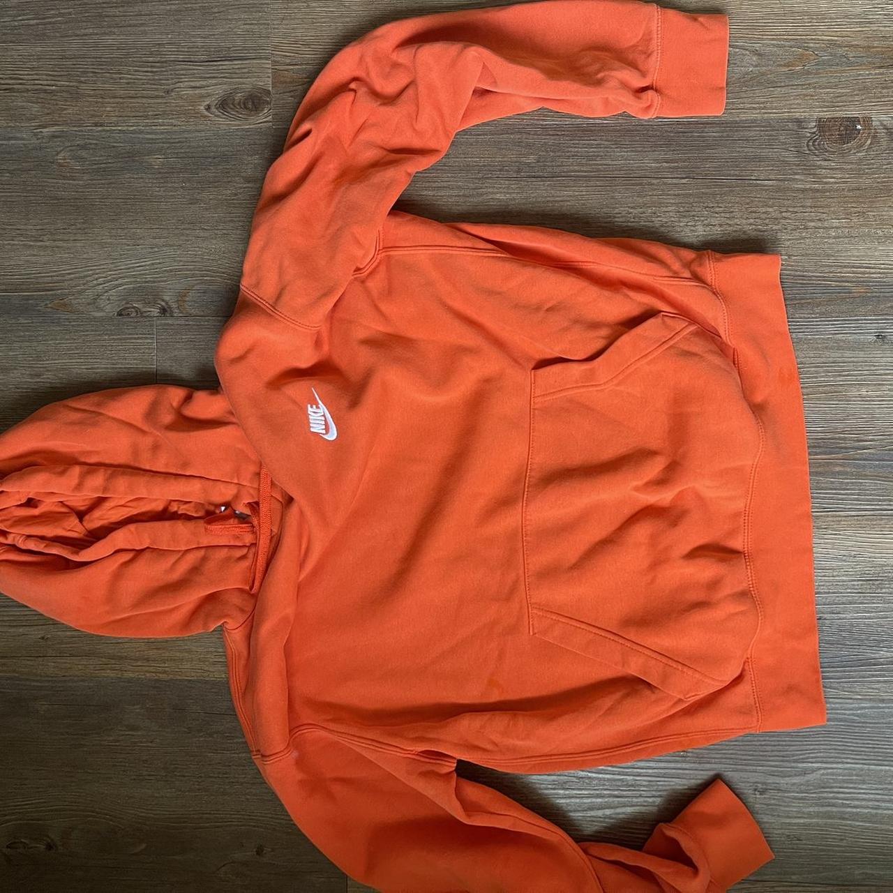 Neon orange nike sweatshirt best sale