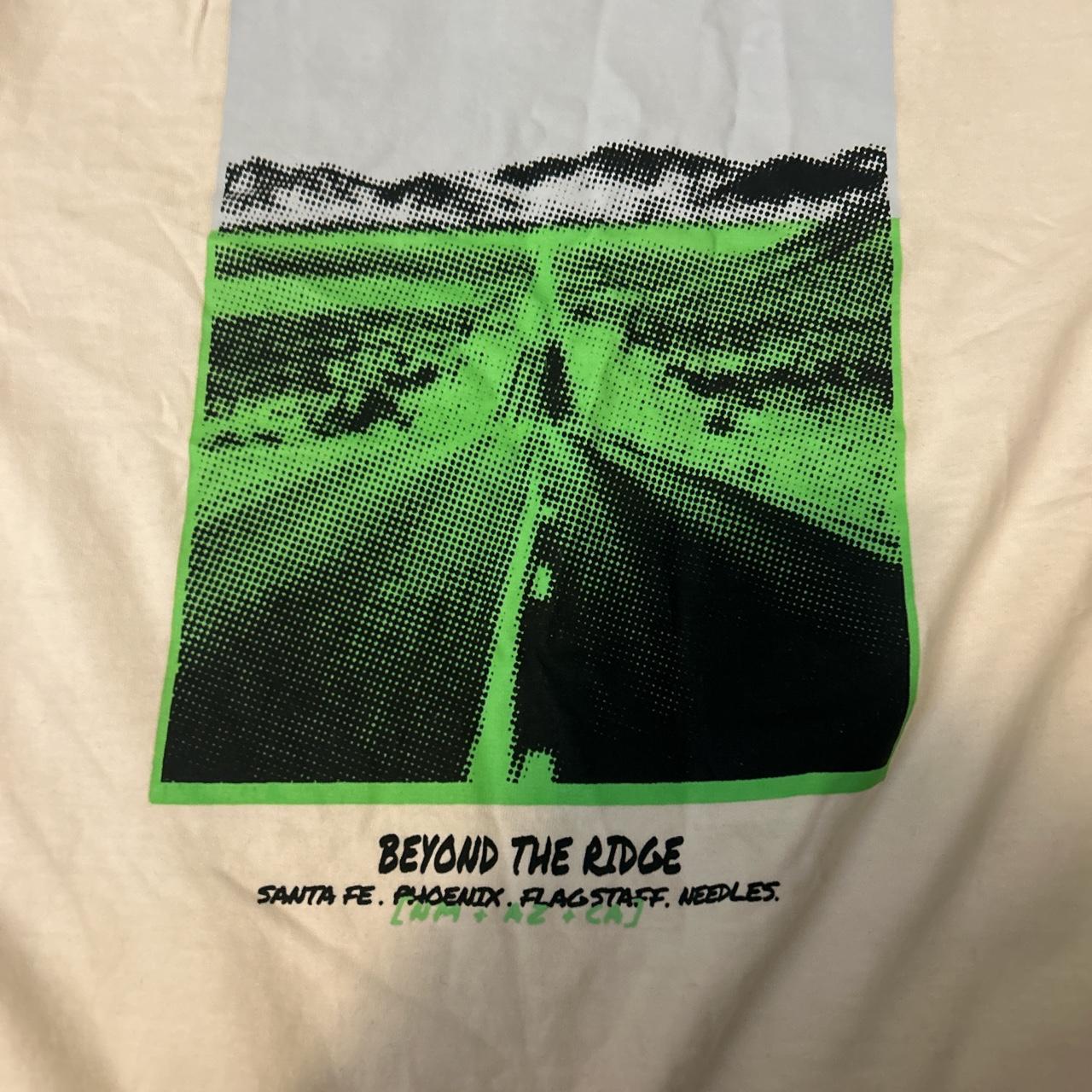 h&m men’s “beyond the ridge” white and green graphic... Depop