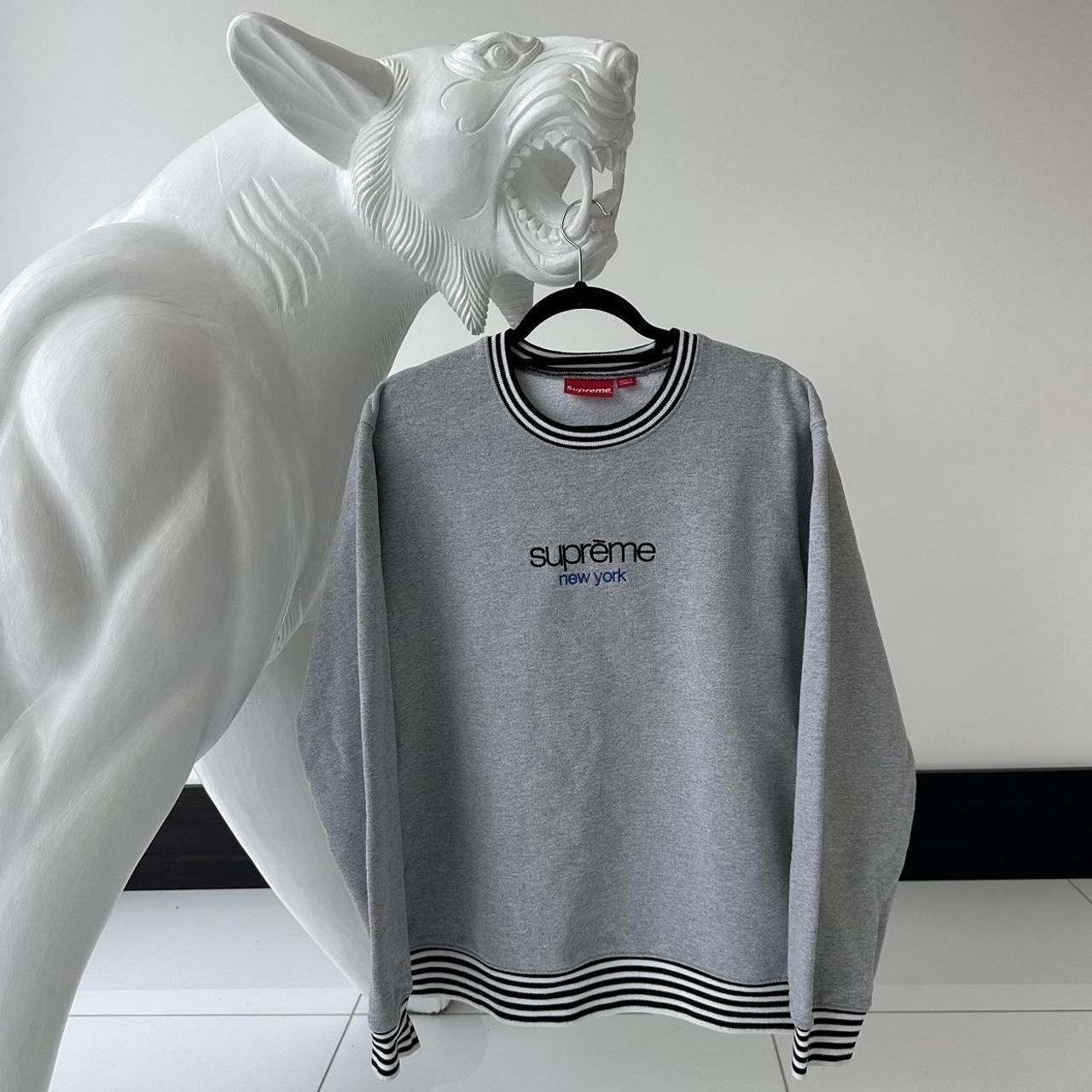 Grey supreme crewneck sale