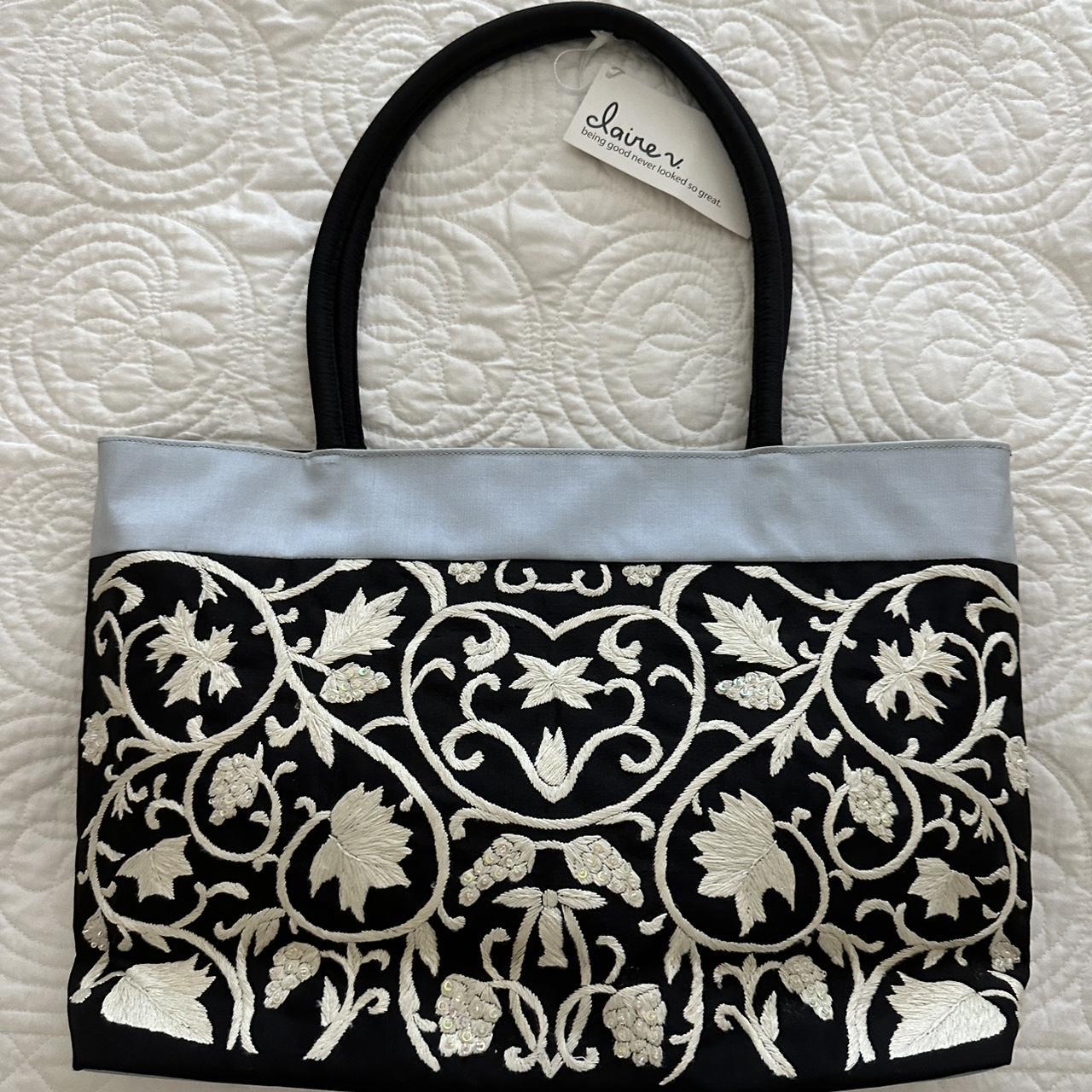 Beautiful embroidered Claire V Brand “Wisteria Bag” - Depop