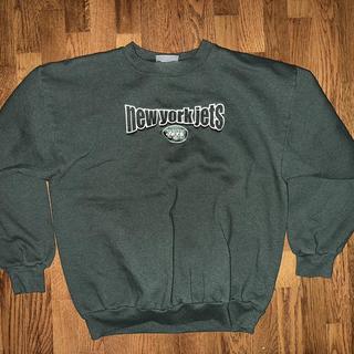 New York Jets Pull and Bear Sweatshirt Size - - Depop