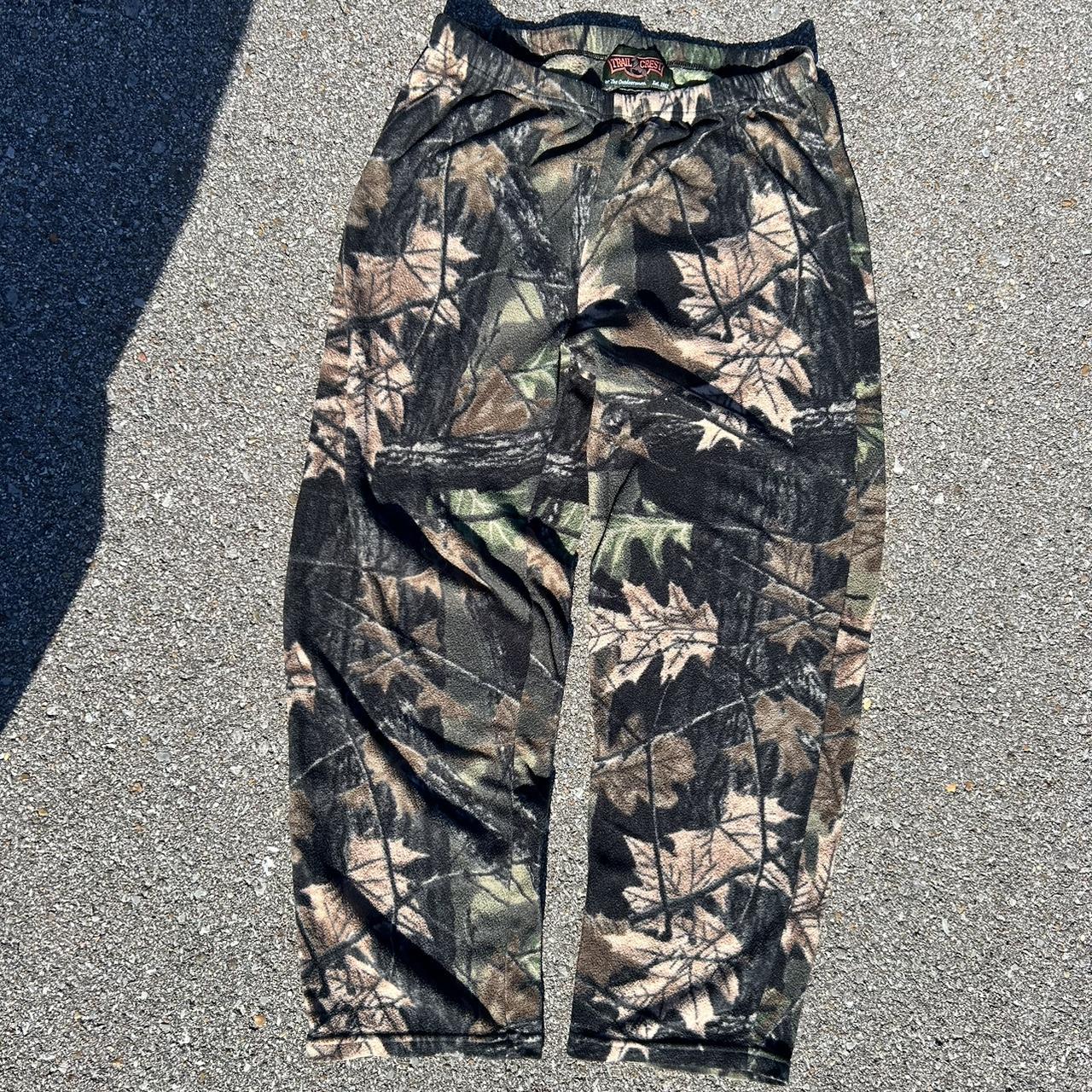 Vintage 90s large camo pj sweatpants these are... - Depop