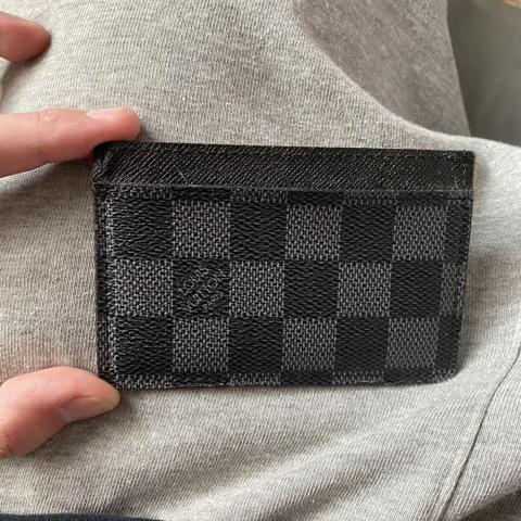 Louis Vuitton Double Card Holder Damier Brown - - Depop