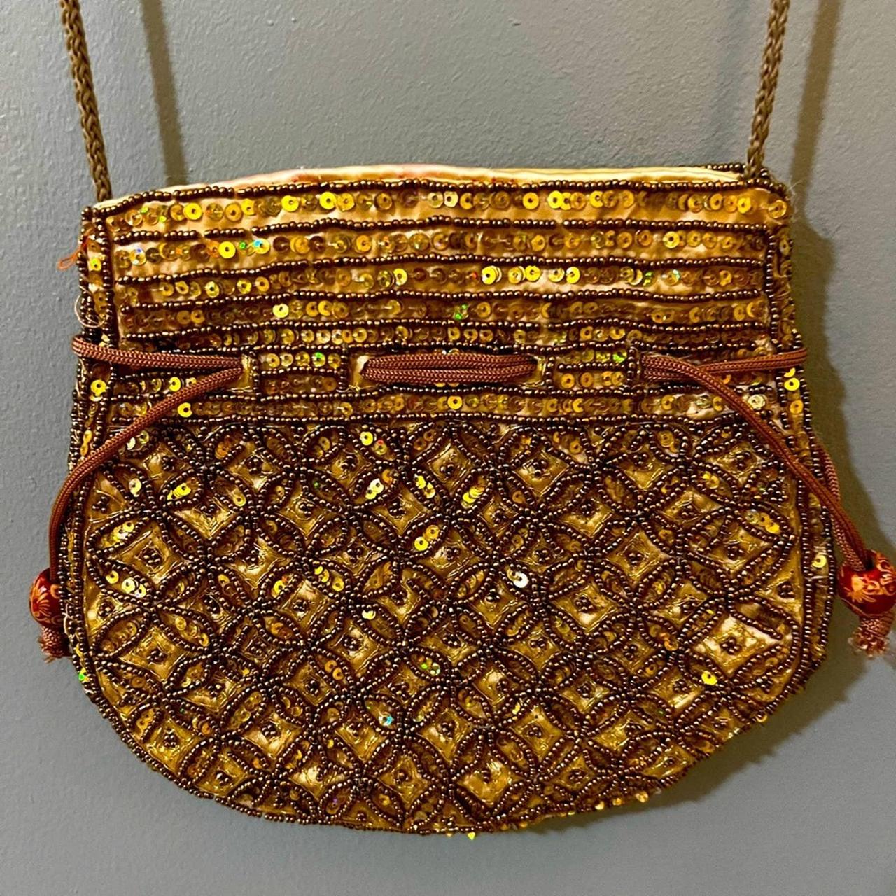 Antique gold online handbag