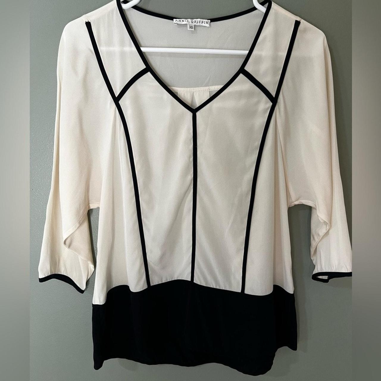 Annie store Griffin Black Silk Blouse