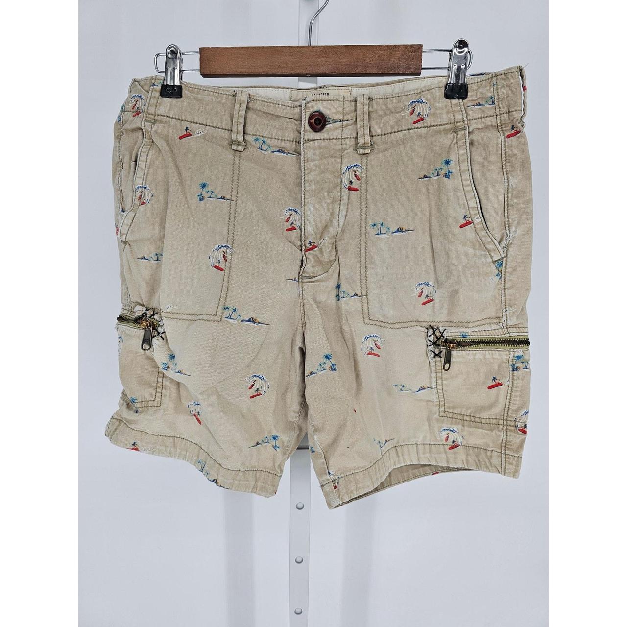 Hollister Beach Prep Fit Mens Sz 32 Cargo Shorts