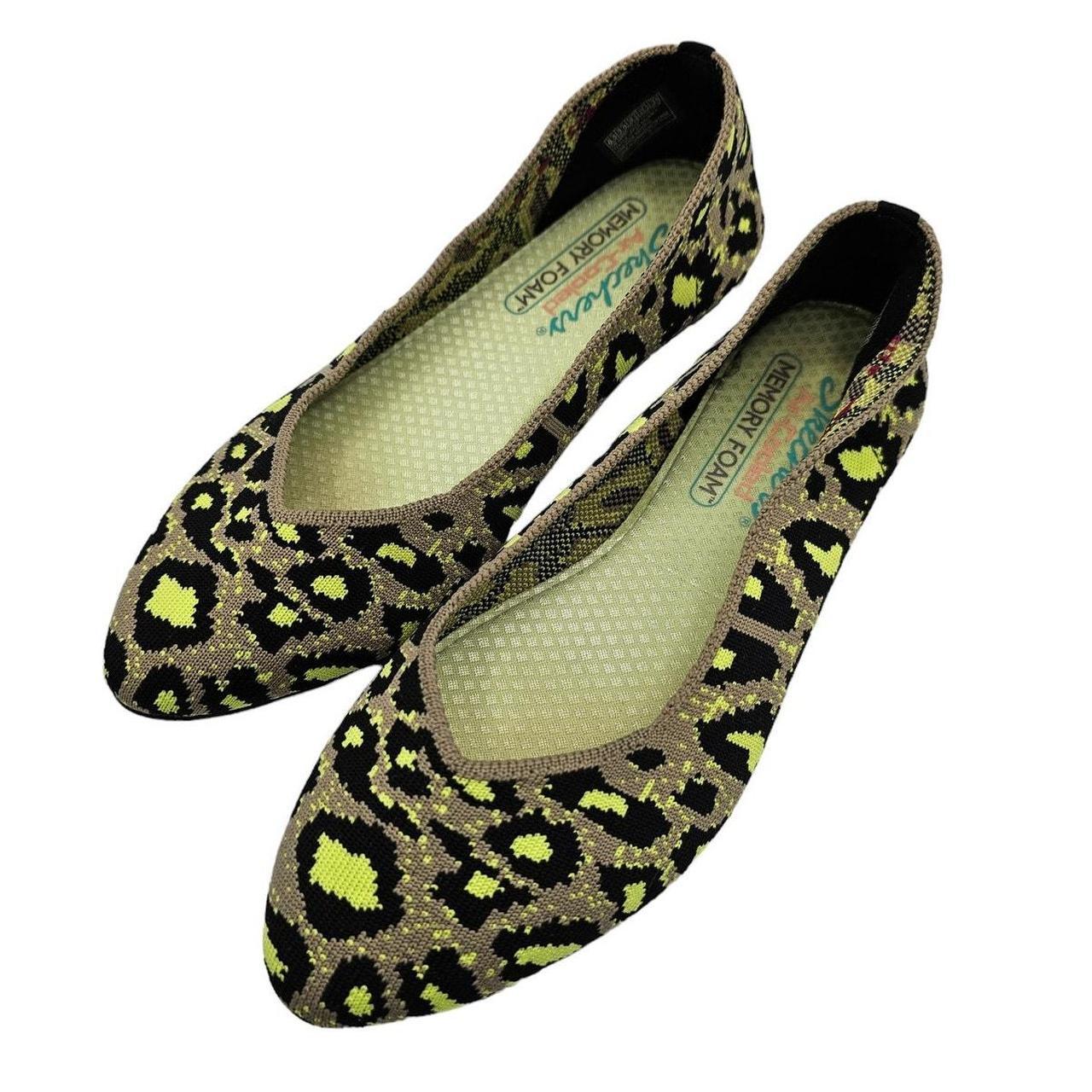 Skechers leopard flats online