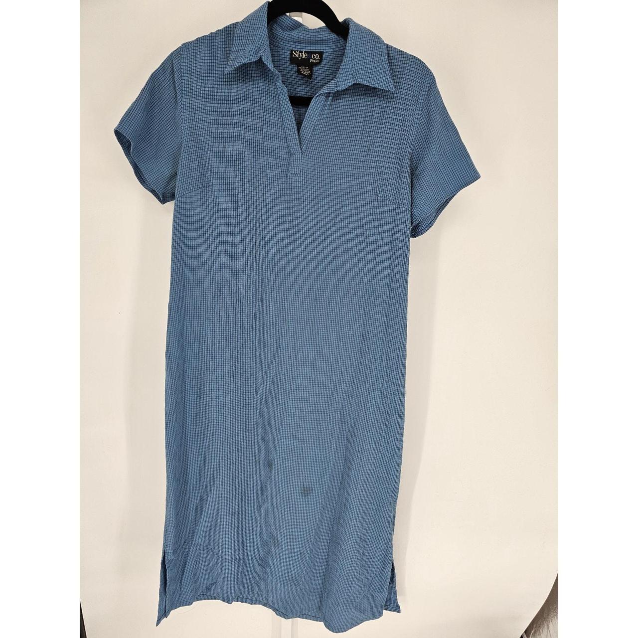 Women's Dress - Blue - 12 – Style & Co Women's Waffle Ribbed Short …
