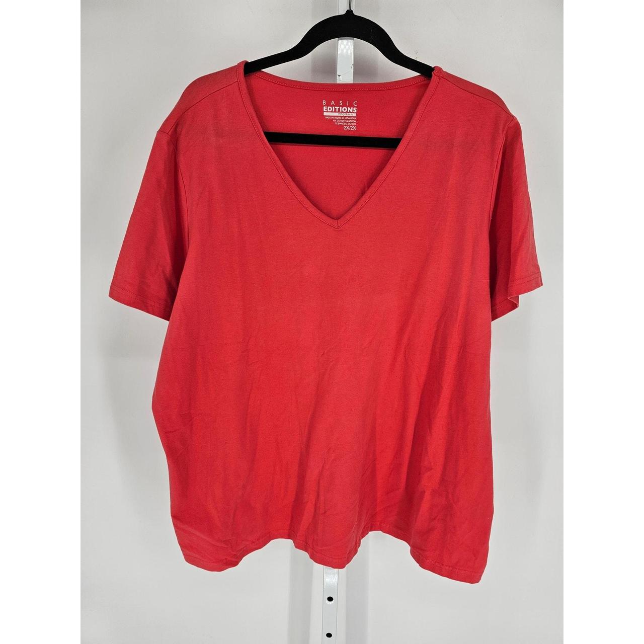 Basic Editions Women's Blouse - Red - XXL – Basic… - image 1