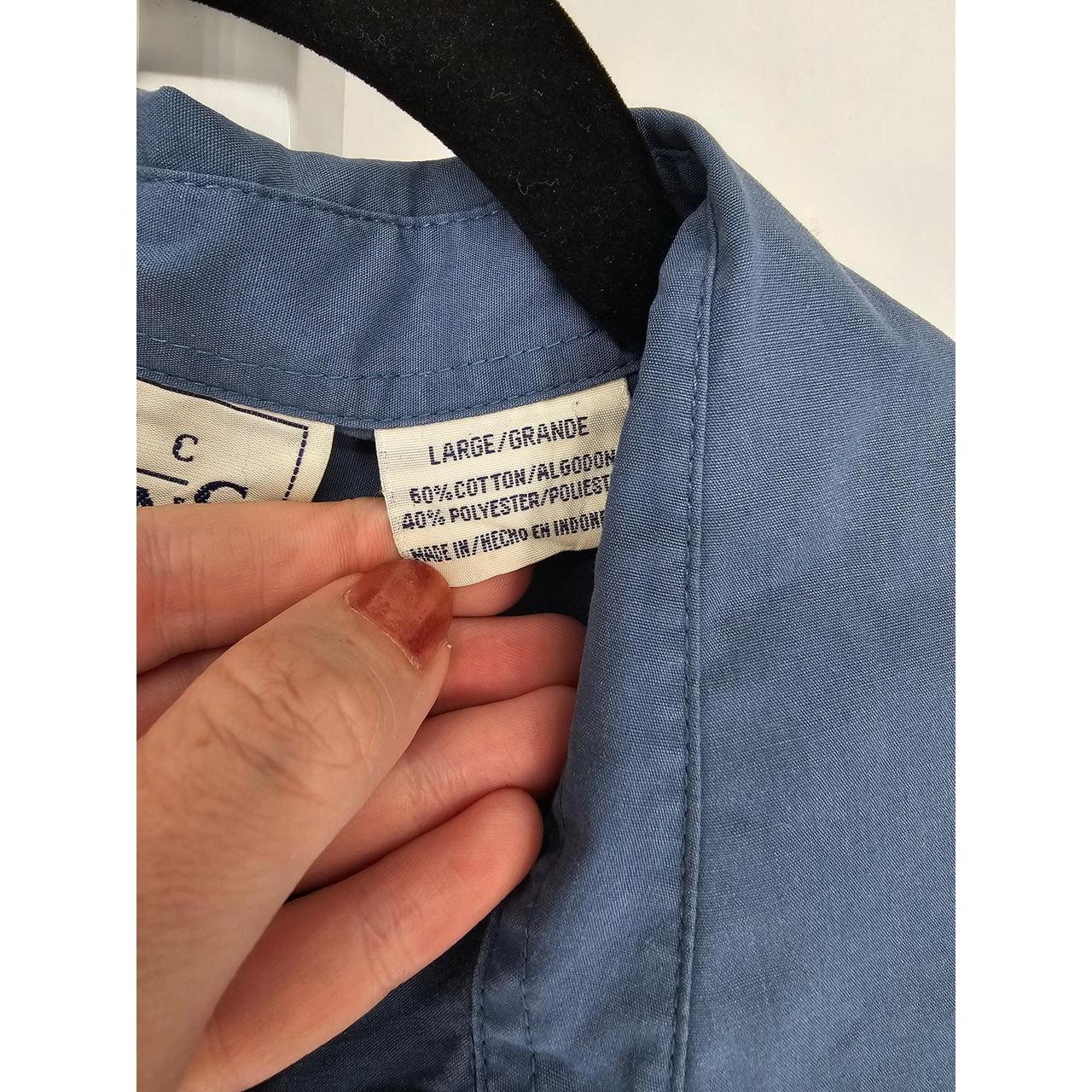 Basic Editions Women's Blouse - Blue - L – Basic … - image 4