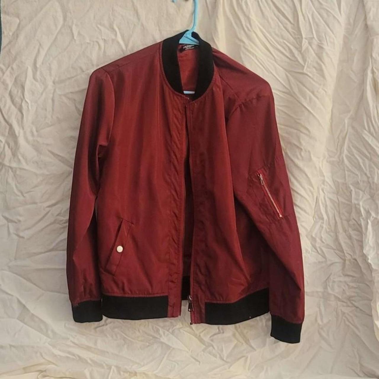 nike red bomber jacket