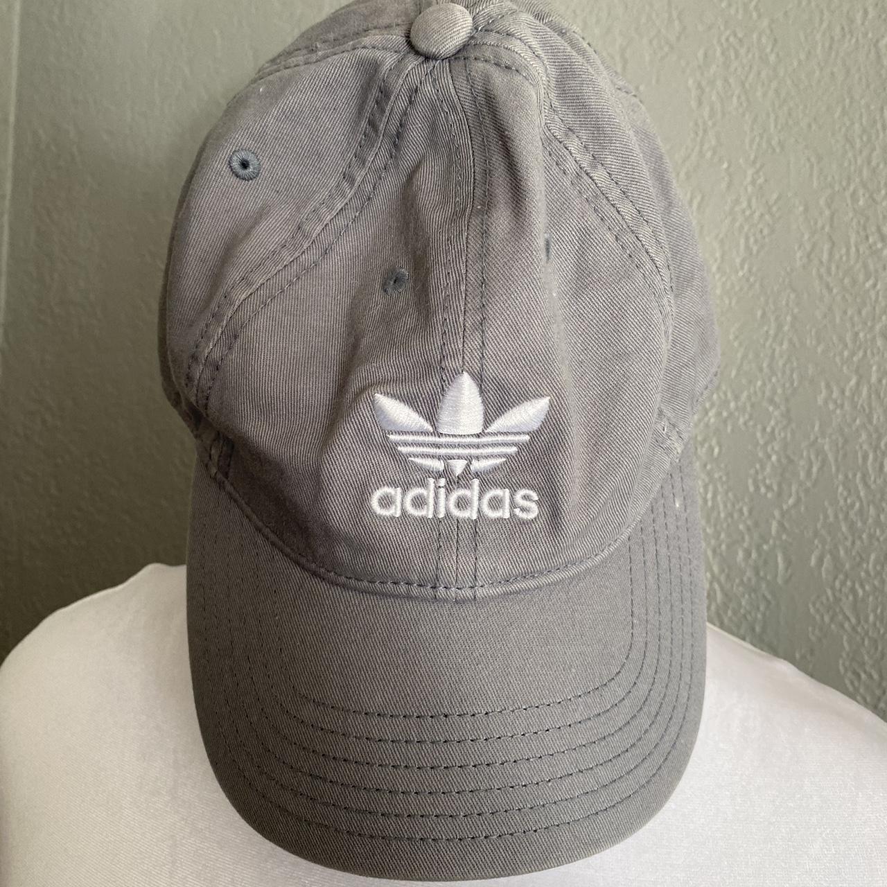 Grey adidas hot sale dad hat