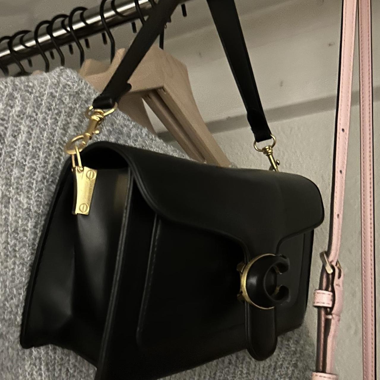 COACH Vintage Station Bag 1980s/1990s Black Leather - Depop