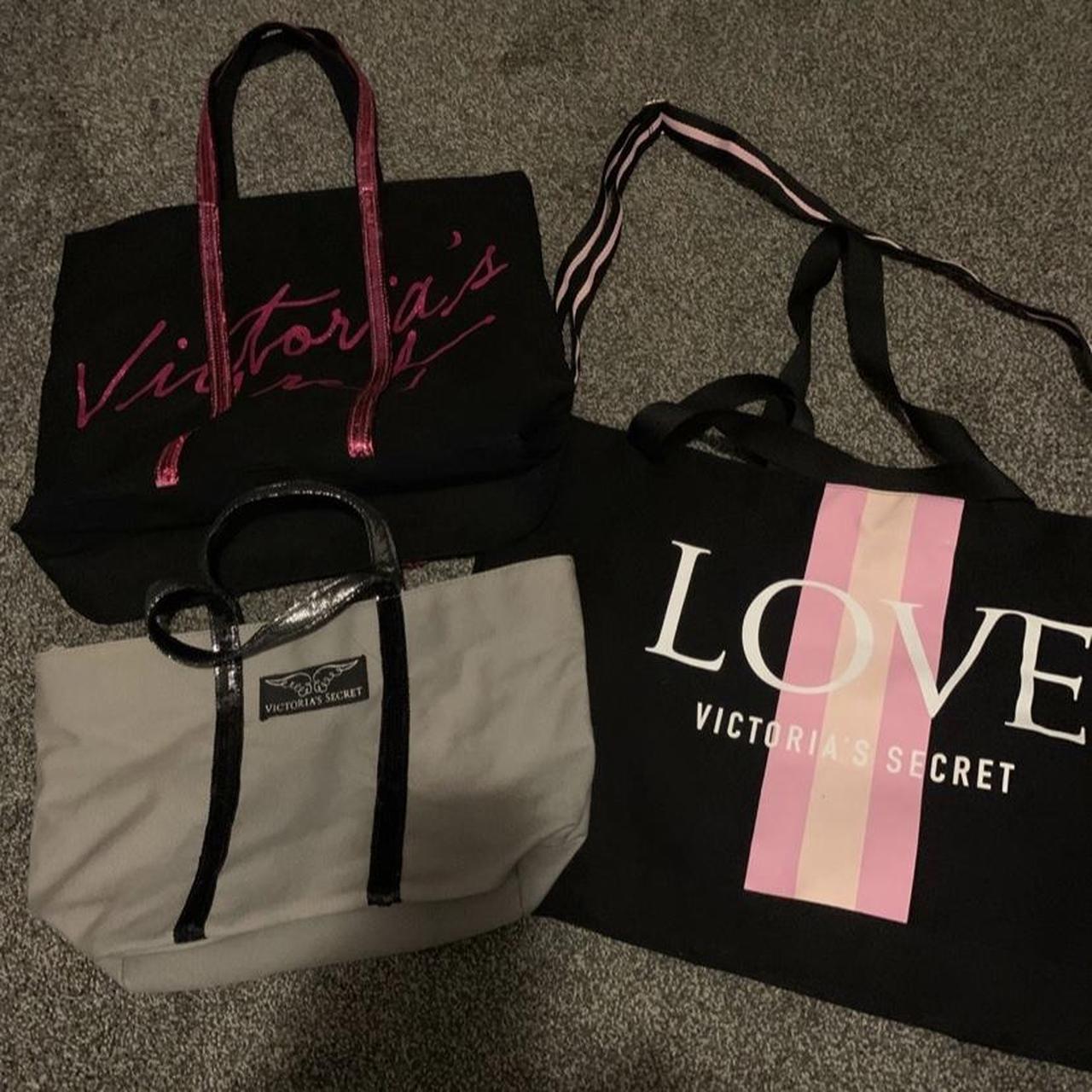 Victoria's Secret Tote Bag in overall good preloved - Depop