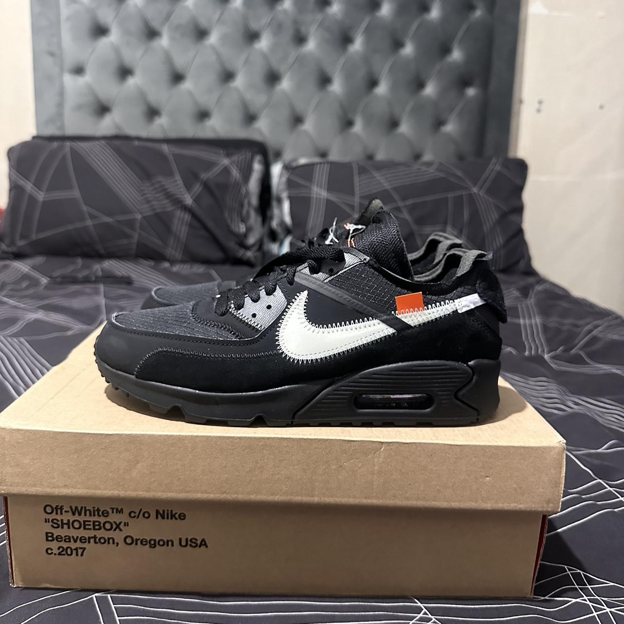 Off white air max 90 black laces online