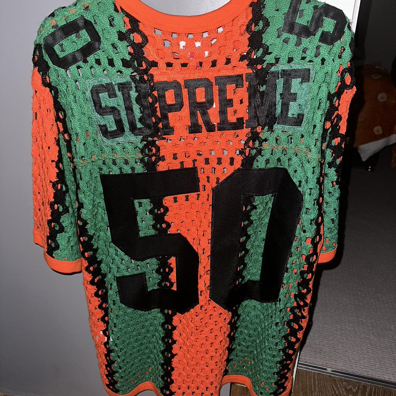 Supreme crochet football jersey | Depop