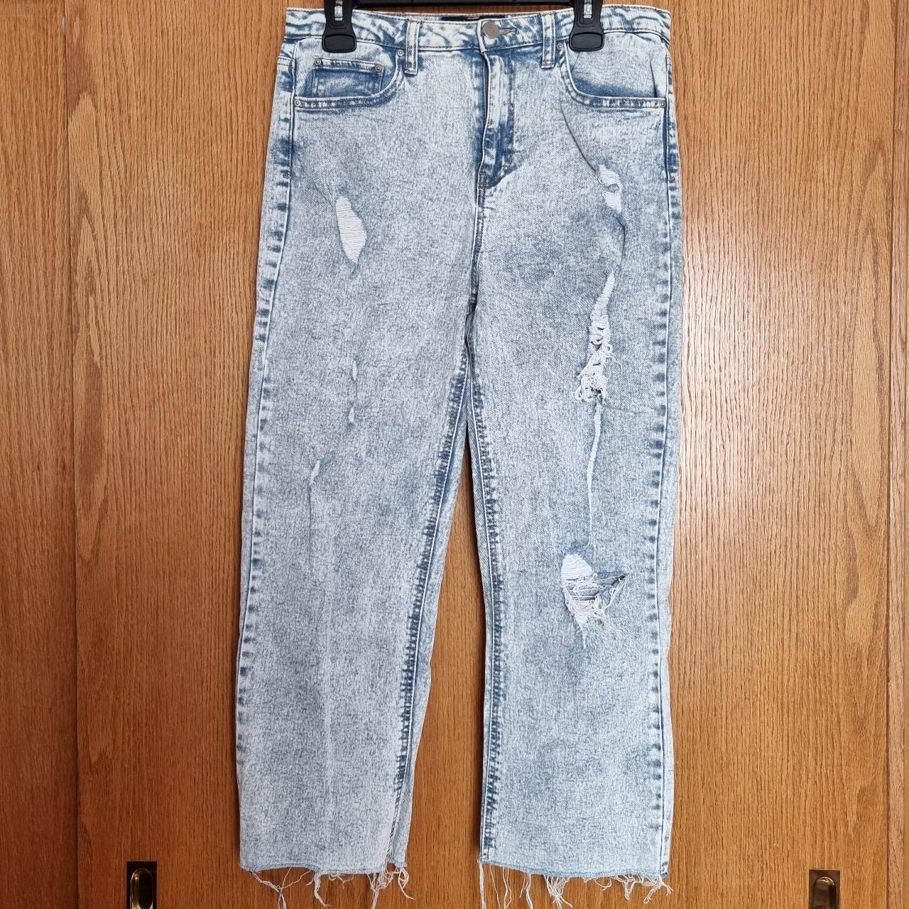 Nasty Gal Jean Capris Size 10 Excellent - Depop