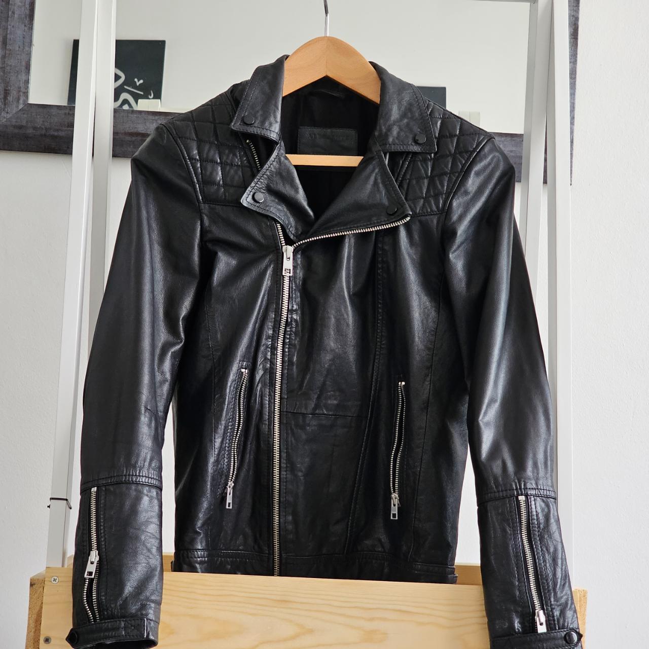 🏍️ AllSaints Men's Kushiro Leather Biker Jacket