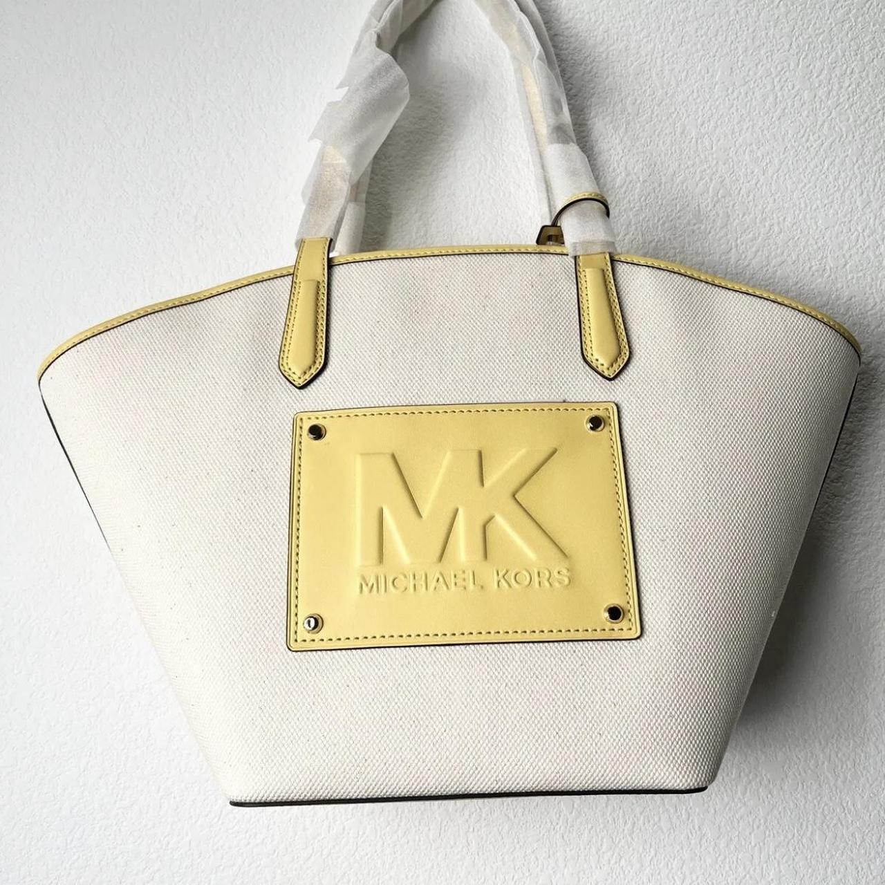 Michael kors yellow on sale satchel