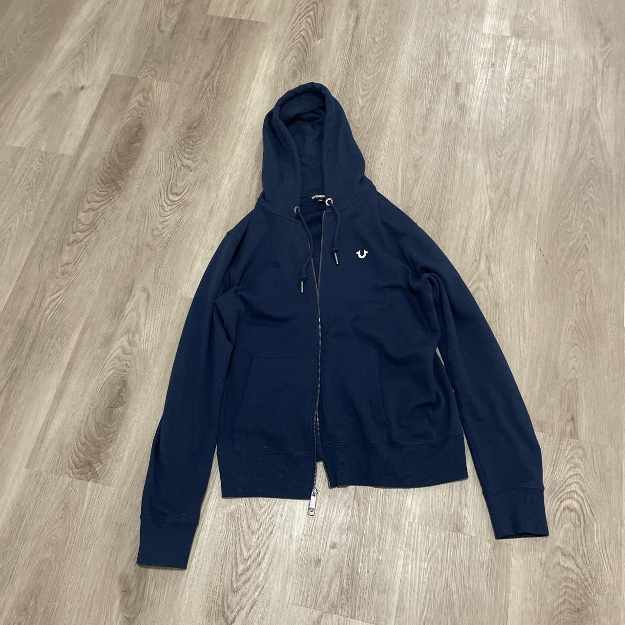 Comfy blue true religion hoodie chiefkeef... Depop