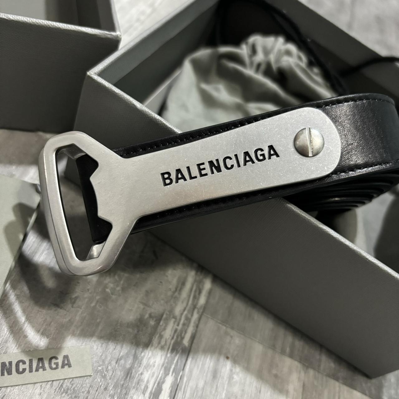 Balenciaga Bottle Opener Belt, Balenciaga Black... - Depop