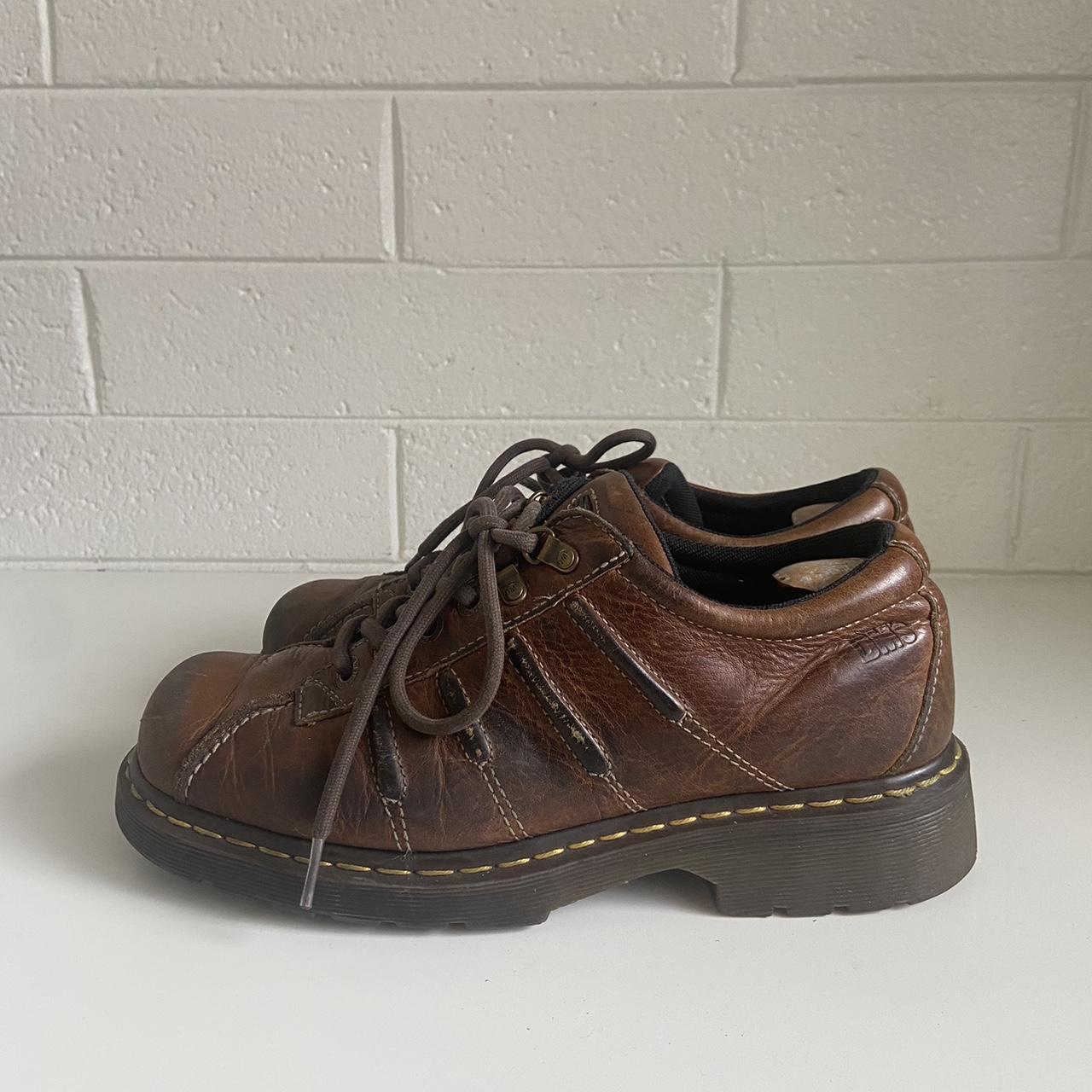 Doc Dr Martens Oxford Shoe US Mens 11 Brown Leather... - Depop