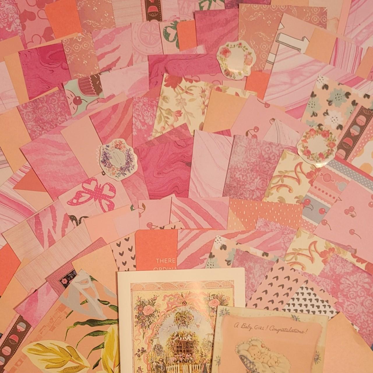 Vintage Girls Pink Scrapbooking Papers