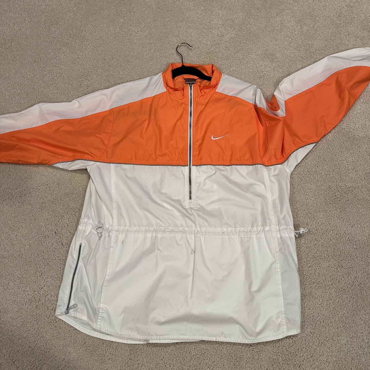 Orange nike windbreaker best sale