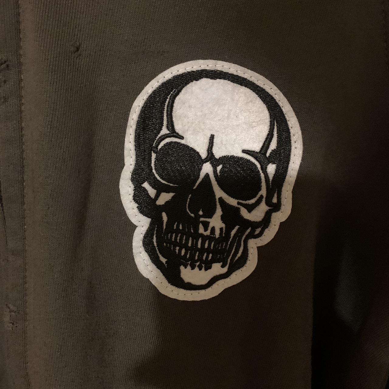 Number Nine Double Skull Zip Up (Size | Depop