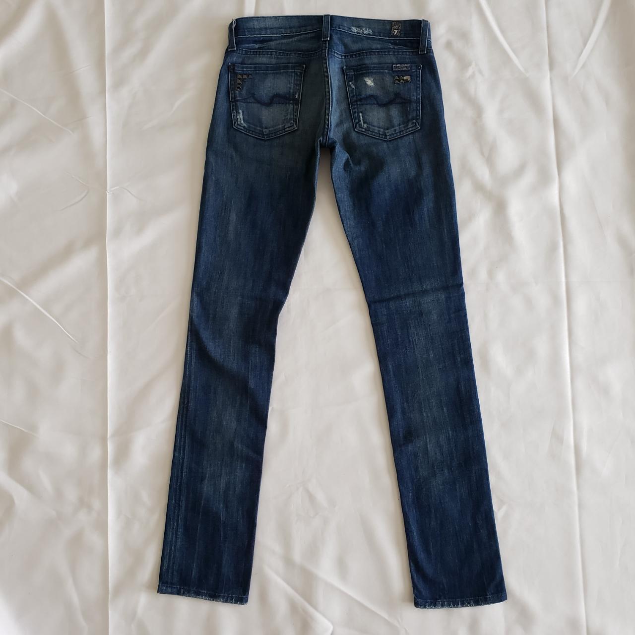 7 For All Mankind Roxanne Stud + Crystal Encrusted Rare on sale Jeans