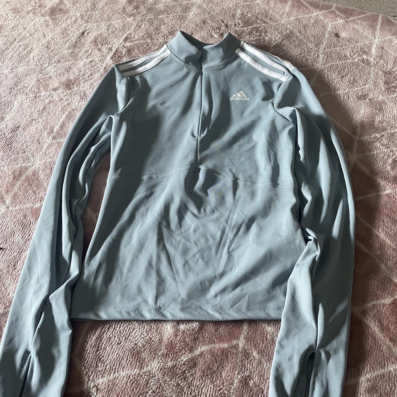 Women’s Adidas ISC 2 1/2 Zip Top Green - Depop