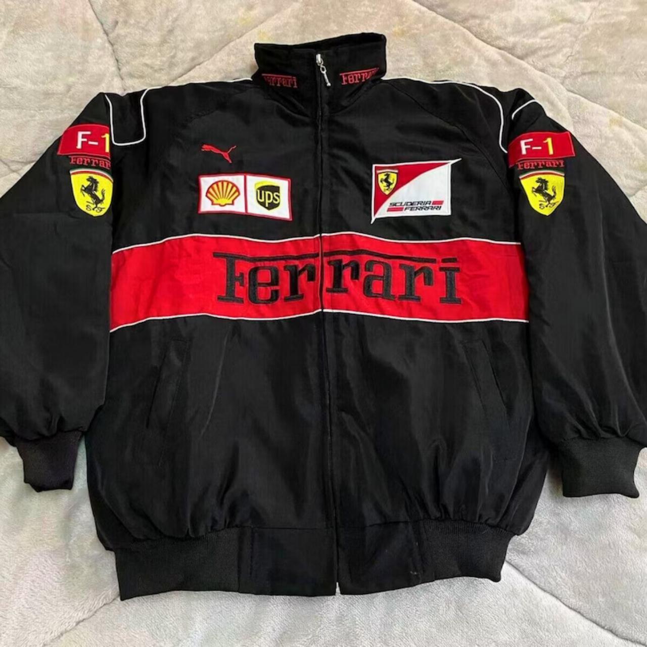 Introducing the Vintage Black and Red Ferrari... - Depop