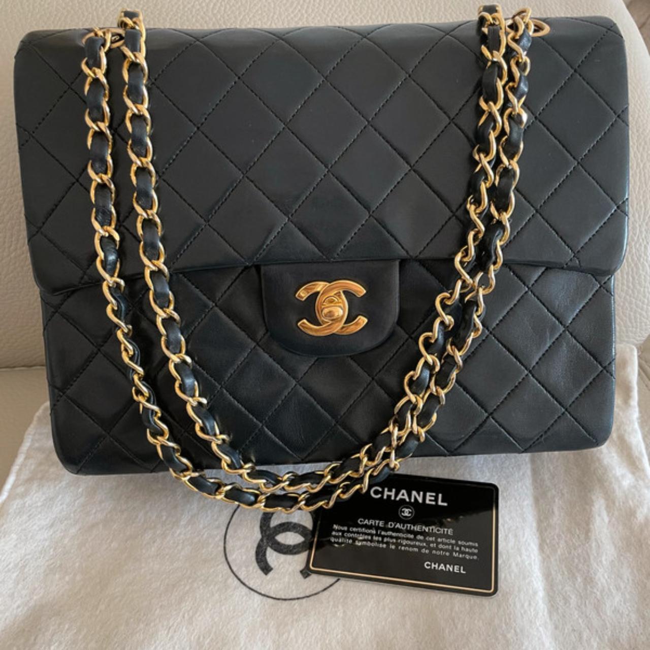 Chanel Classic Double Flap Bag Very rare Vintage... - Depop