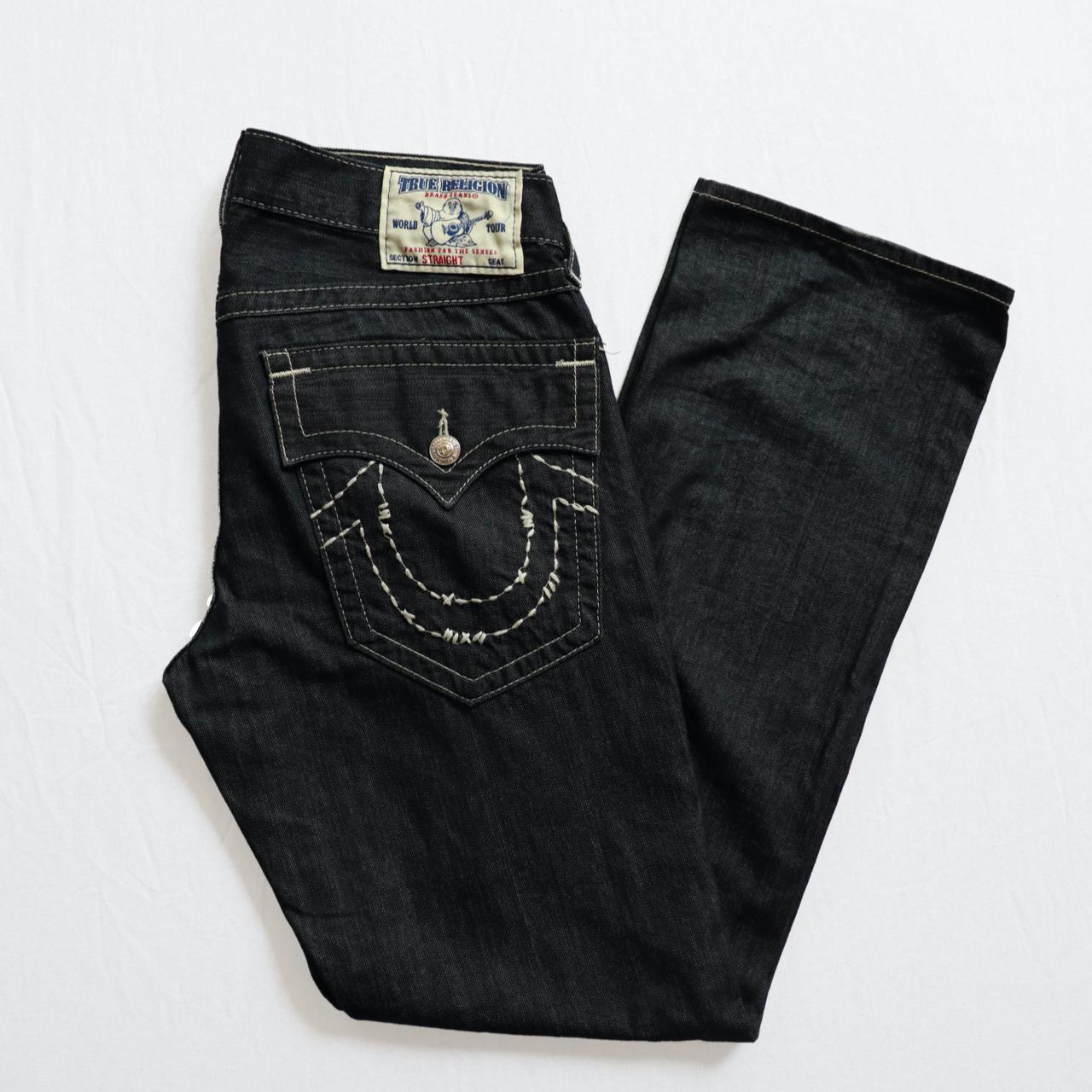True Religion Embroidered Jeans True Religion Depop