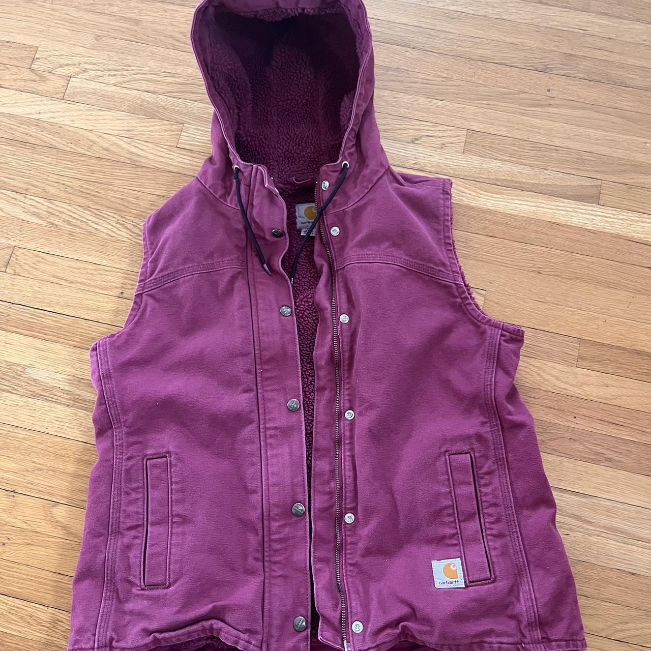 Pink Carhartt Vest Size M #y2k #carhartt #vintage - Depop