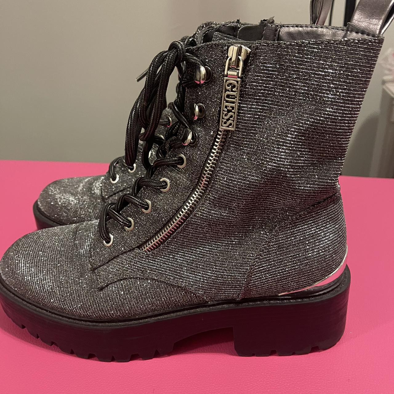 Guess silver hot sale boots