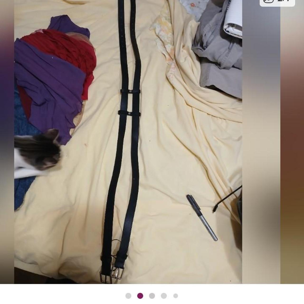 Dolls Kill Women's Belt - Black – double belt by … - image 5