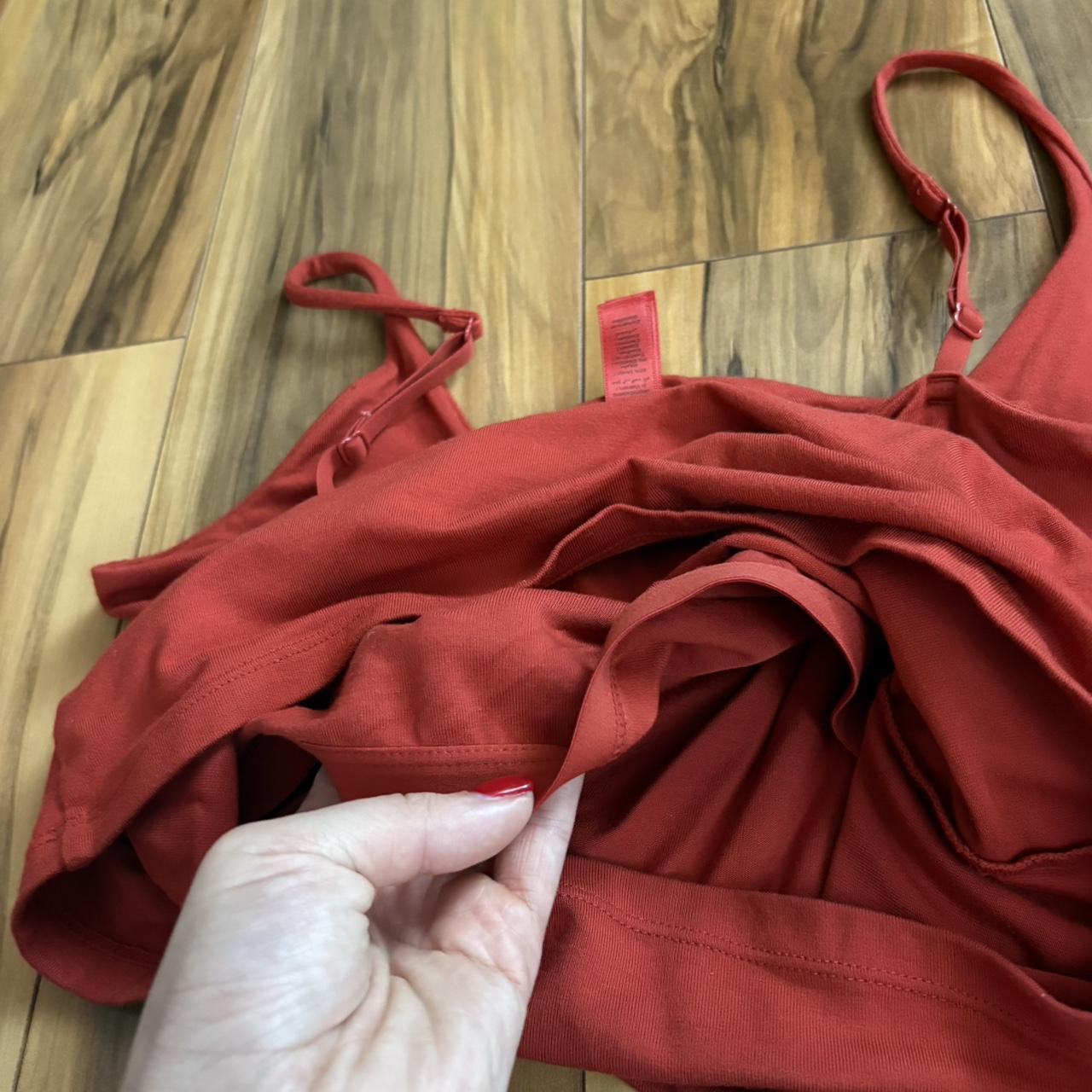 Skims Women's Tank top - Red - M – Cotton red/ora… - image 4