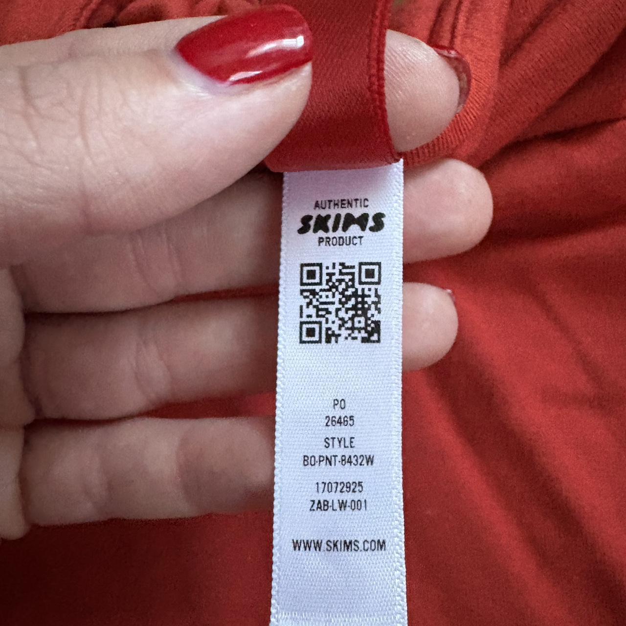 Skims Women's Tank top - Red - M – Cotton red/ora… - image 2