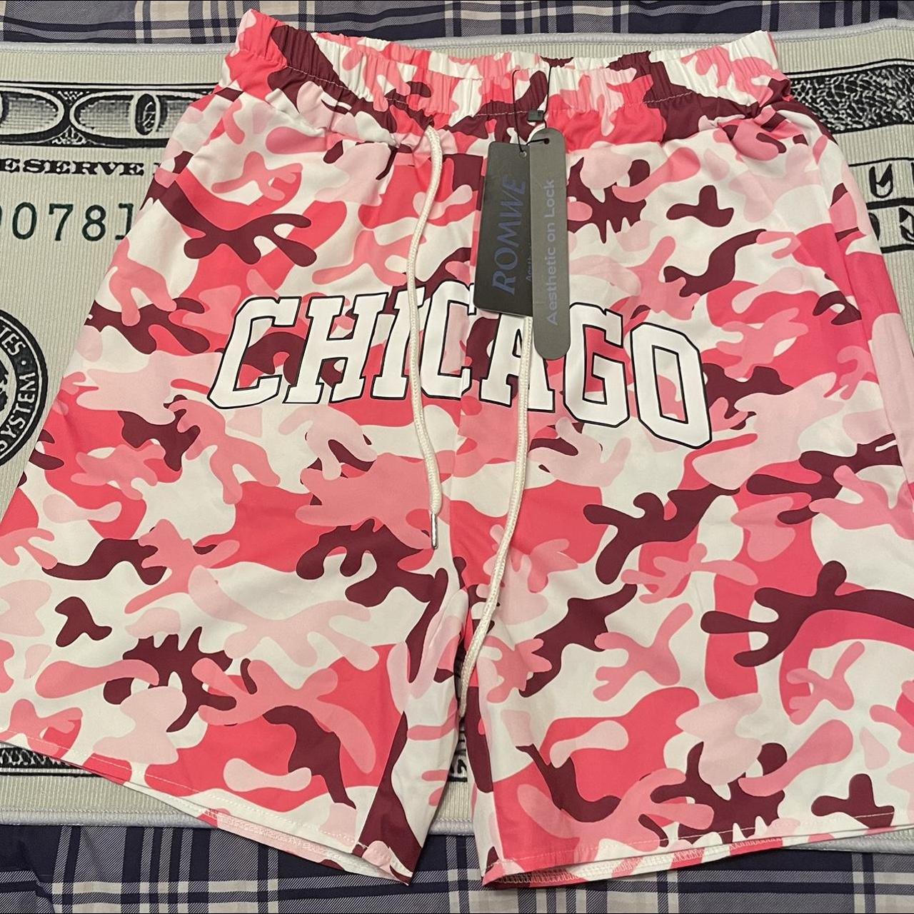 Men's Camo & Letter Graphic Drawstring Waist Shorts... - Depop