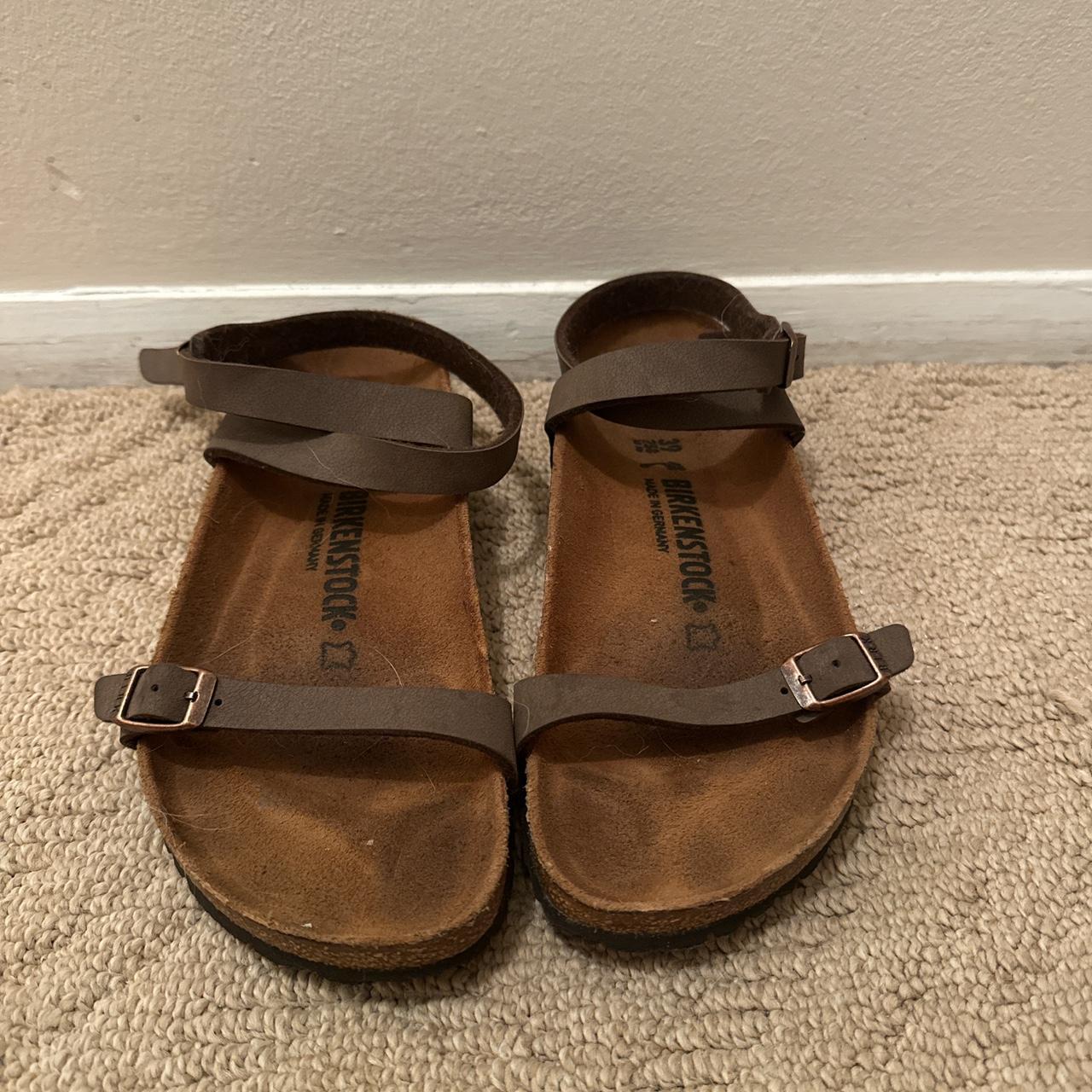 Birkenstock Women's Sandals Brown – Yara Brown leather